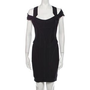 Herve Legar bondage mini dress